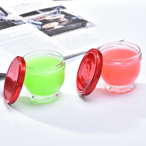 Vasos de vidrio resistentes al calor de 100ml para postres Amosfun juego de 4 piezas 7