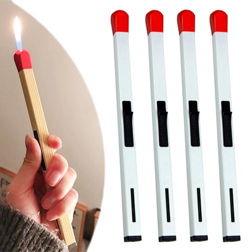 Encendedor grande forma cerilla recargable 4 piezas
