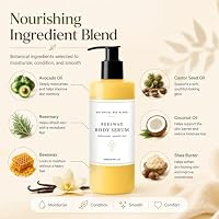 tebazoew Beeswax Body Serum, Natural Beeswax Moisturizer Body Oil, Sweet Vanilla Scent,Moisturizing with Avocado Oil, Castor Oil,Coconut Oil (8 fl oz) — image 3