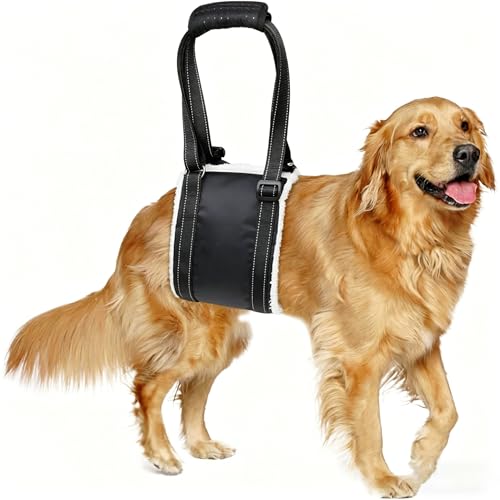 Small Dog Mobility Aids Support Sling For Back Legs, Adjustable Dog Lifting Harness to Lift Pets Hind Front Rear for Canine and Old K9 Cruciate Ligament Rehabilitation