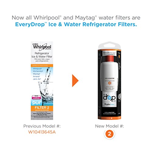 Everydrop By Whirlpool Ice And Water Refrigerator Filter 2, Edr2Rxd1, Single-Pack #TOP2