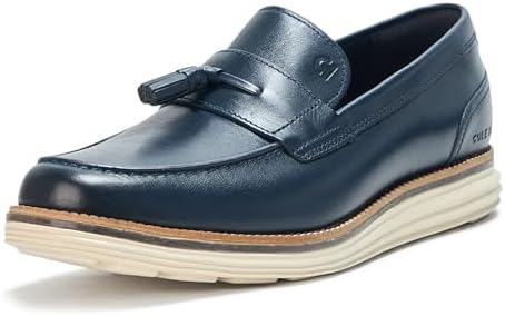 Cole Haan Men's Original Grand Meridian Tassel Loafers, Navy/Ivory