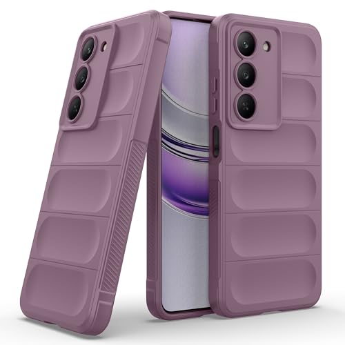 Image of Zapcase Back Case Cover for Realme 14x 5G | Compatible for Realme 14x 5G Back Cover | Liquid Silicon Magic Case with Camera Protection | Lavender
