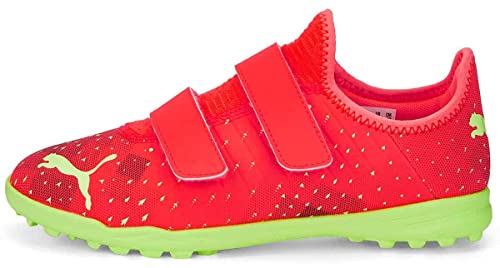 PUMA Future Z 4.4 TT V Jr, Zapatilla de fútbol, Multicolor (Fiery Coral-Fizzy Light Black-Salmon),...