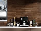 Singularwood Wall Planks,Rustic Accent Real Wood Panels For Interior Wall Decor,Diy Peel And Stick Easy Installation (12 Sheets/14.50 Sq Ft/Box),Black Walnut