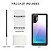 Lanhiem Galaxy Note 10+ Plus Case, Built-in Screen Protector [Compatible with Fingerprint ID], IP68 Waterproof Dustproof Shockproof Full Body Protective Cover for Samsung Galaxy Note 10+ / Note 10+ 5G