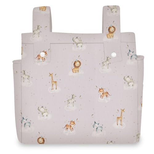 various - Talega para silla de Paseo Bolso Panera Carrito Bebe -Bolso Carro Bebe con Diseño Práctico y Funcional Cierre con Cremallera olso organizador de muselina Color Animales