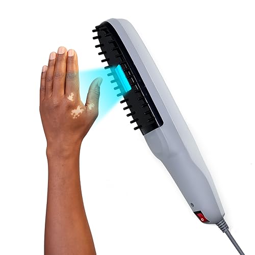 Image of Dr. Neuro NarrowBand UVB Phototherapy Device with 311nm NBUVB Lamp | 5-Year Warranty | Home Treatment for Vitiligo, Psoriasis, Eczema & Dandruff | Safety UV Goggles And User Manual Included | Targeted Spot Treatment Plates | Blue UV Light