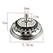 JZK Tapón fregadero acero inoxidable fregadero filtros cocina 79 mm para cocina...