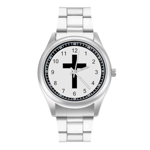 Image of Christian C-Ross Men's Wrist Watches Stainless Steel Strap Minimalist Business Quartz Watch for Daily Wear