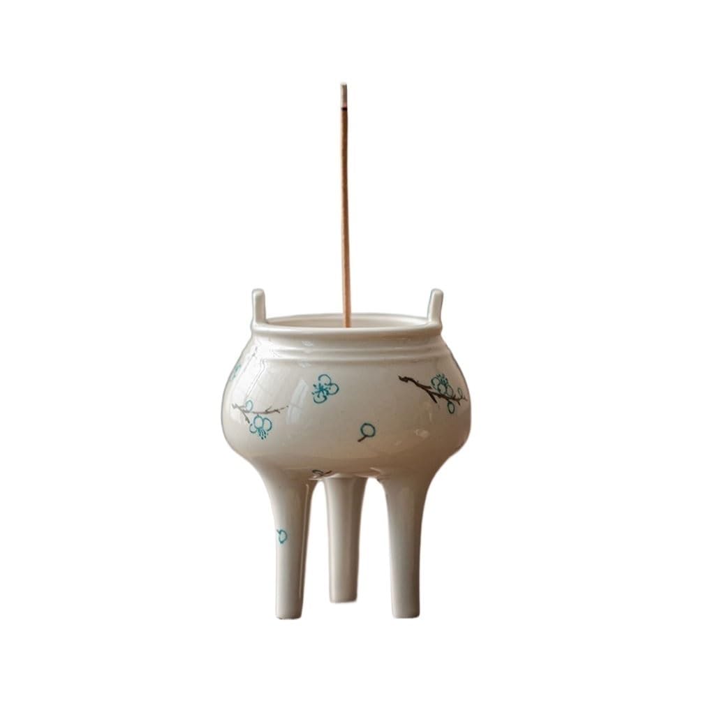 Basxdrfxz A Incense Holder Base Three-Legged Tripod Line Incense Insert Creative Small Burner Seat Te Table Romatherapy Furnace Household Sandalwood Holder