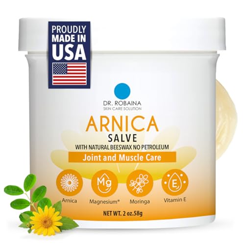 Dr. Robaina Arnica Salve – Fast-Absorbing Balm with Concentrated Arnica Extract | Natural, Non-Greasy Ointment for Skin Comfort | 2 oz