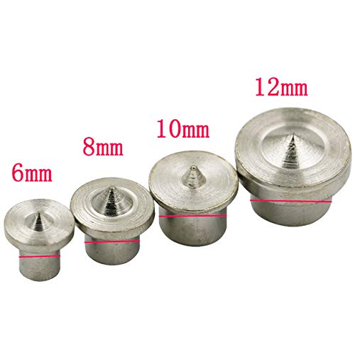 4pcs Dowel Drill Centre Point Set Wood Timber Marker Hole Align Center Transfer Plugs 6mm 8mm 10mm 12mm Dowel Tenon Center Set