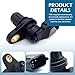 Ferianl Car Camshaft Position Sensor, Standard Replacement Number F01R00B003, Engine System Sensor with Sealing Ring, for EPC Fault Light and Weak Start, Compatible with Chery 11-19 1.6L-L4 (Black)