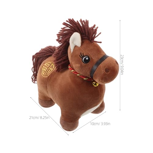 Peluche cheval douce pour decoration maison poupée decorative