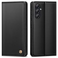 AIMOYU Handyhülle für Samsung Galaxy S25 5G Hülle,Premium Lederhülle Schutzhülle Tasche für Samsung S25 Hülle Wallet Kartenfach Standfunktion Flip Case für Galaxy S25 Klappbar,Schwarz