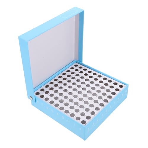 CIYODO Microcentrifuge Tube Storage Box for Freezer 100 Hole Paper Tube Sample Holder