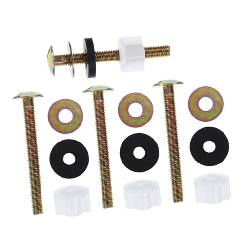 DECOMELODY 4 セット小型トイレボルト 防錆コーティング付き 製ナットとワッシャ