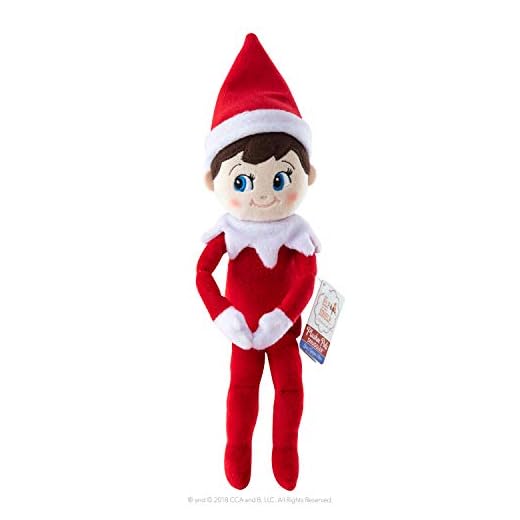 Elf On The Shelf Plushee PAL® Snuggler-Boy |El Elf en el Estante Plushee PAL Snuggler Boy | Muñeca de Juguete de Figura Suave para niños y niñas