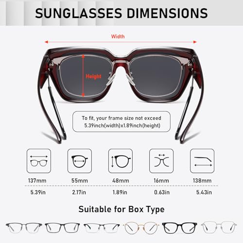 Image of HAOLOTA Polarized Sunglasses for Men Women Designer Driving Glasses Lightweight UV400 Protection