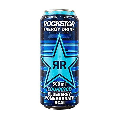 Rockstar Energy Drink Xdurance Blueberry Pomegranate Acai, 12 x 500 ml - Image 3