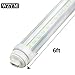 WYZM LED Tube Light 6FT,R17D 30w F72T12/CW/HO LED Fluorescent Replacement 120V-277V Input (10-Pack White)