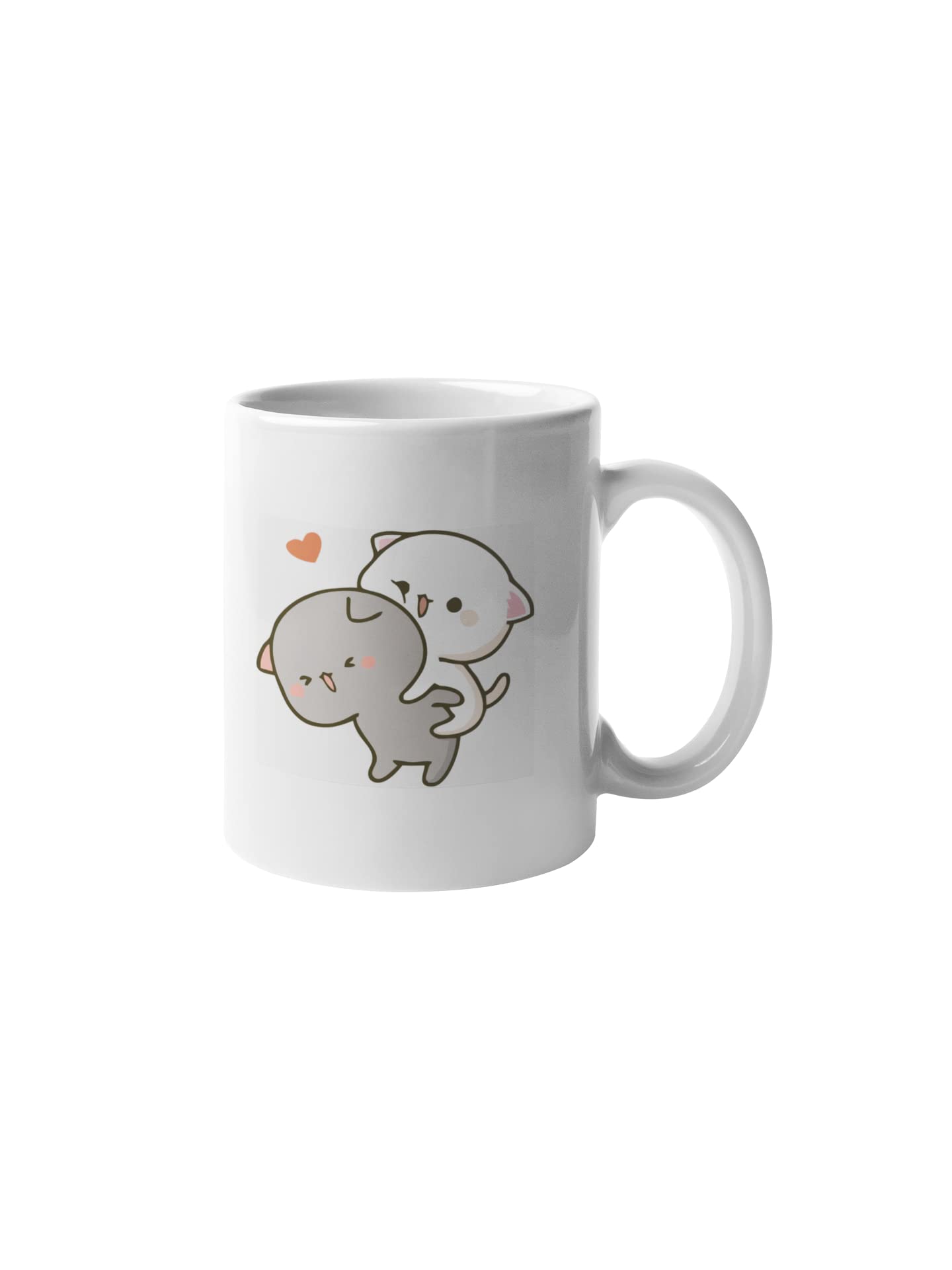 Cute Mug Gift for Wife | Special Birthday Gift for Husband | I Love You Romantic Gifts for Couples for BF | Funny Peach Coma Mug Gifts for GF