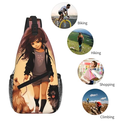 Mochila bandolera tipo Crossbody para senderismo y viaje miniatura 6