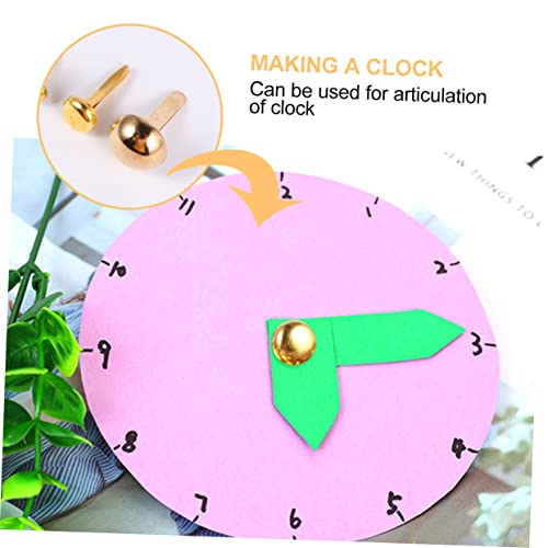 LIFKOME Conjunto De 3 Peças De Sutiã Metálico Para Crianças Mini Brads Para Artesanato Em Papel Álbu