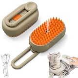 Catzcomfort Cleaning Brush, Catz Comfort Steam Pet Brush/Spray Function, Cepillo a Vapor Para Gatos, Steamy Cat Brush, 3 In1 Cat Self-Cleaning Steamy Brush for Anti-Static (Orange) -  YYHIRFS