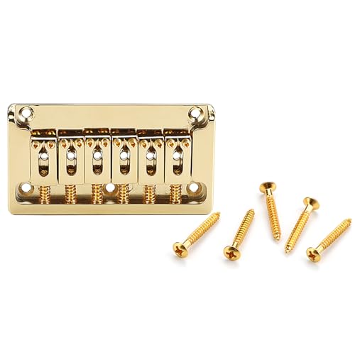 Cordier de guitare électrique fixe doré avec pont hardtail robuste pour lutherie éclatante