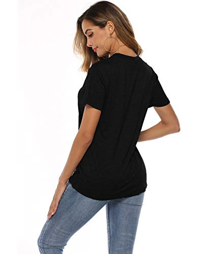 Camiseta feminina Mansy You are My Sunshine casual de verão, manga curta, estampada, linda, divertid