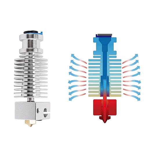 HzdaDeve Hotend für Prusa I3 MK3 Druckkopf Druckkopf Kühlkörper Heat Break Extruder Kit mit zusätzlichen für Prusa I3 MK3/Prusa I3 MK3S+ 3D-Drucker Hotend Ersatz