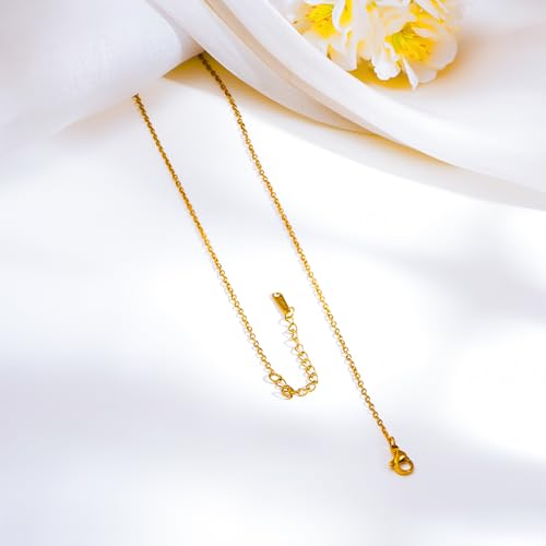 Image of Rubans Demi Fine Stainless Steel Alphabet Pendant CZ Gift for Women & Girls