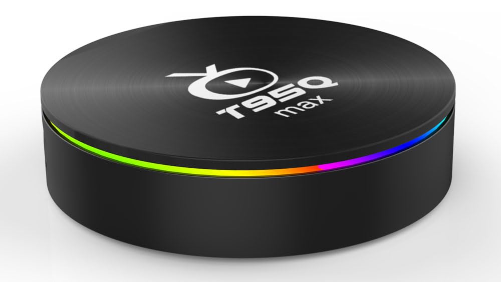 Android 9.0 TV Box T95Q max Amlogic S905X3 con 4GB RAM 32GB ROM 4K Ultra HD H.265 Dual Band WiFi BT 4.0 Media Box 2.4/5Ghz WiFi 100M LAN