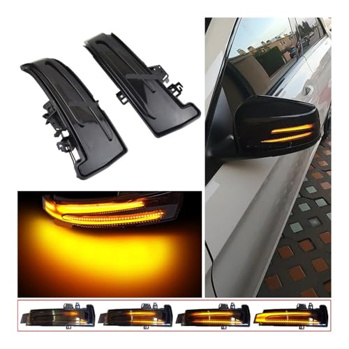 Clignotant dynamique à LED de rétroviseur pour Benz Classe C E S - 3
