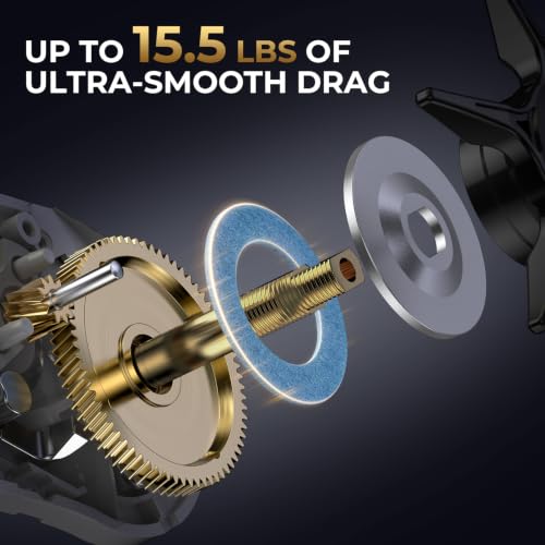 KastKing Lethal Phantom Twin-Tip Baitcasting Combo, 6'2" M, Right-Hand Reel - image 7