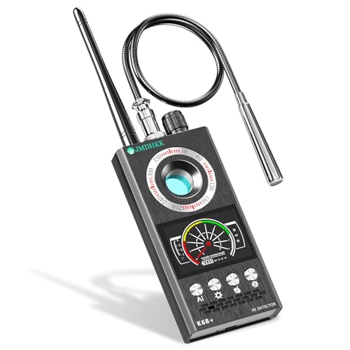 JMDHKK Détecteur Caméra Espionne et Micro Espion, Traceur Magnétique et Signal sans Fil pour Maison, Bureau, Hôtel, Voiture – Protection Vie Privée pour...
