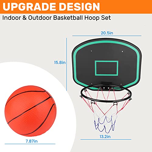 Trampoline Basketball Hoop Attachment, Trampoline Accessories For Trampoline Games, Mini Basketball Hoop For Trampoline Outdoor, Fit For Straight Pole Only, Strong And Sturdy, Easy To Install #TOP2