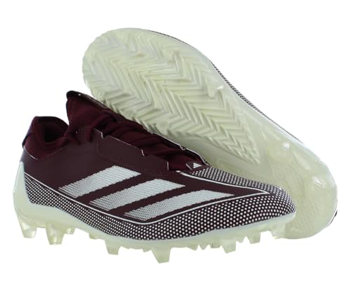 Image of adidas Adizero Electric.1 Mens Shoes Size 8, Color: Team Maroon /Footwear White /Team Maroon-Red