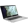 ASUS Chromebook C423N Clamshell – Computadora portátil Clamshell, 14 pulgadas, HD de 4 vías, procesador Intel Celeron N3350, 4 GB de RAM DDR4, 64 GB de almacenamiento eMMC, plata, Chrome OS (ASUS