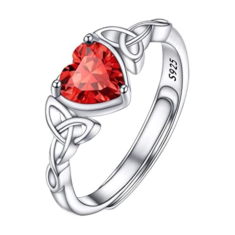 Bague Rubis Coeur PROSILVER Cover