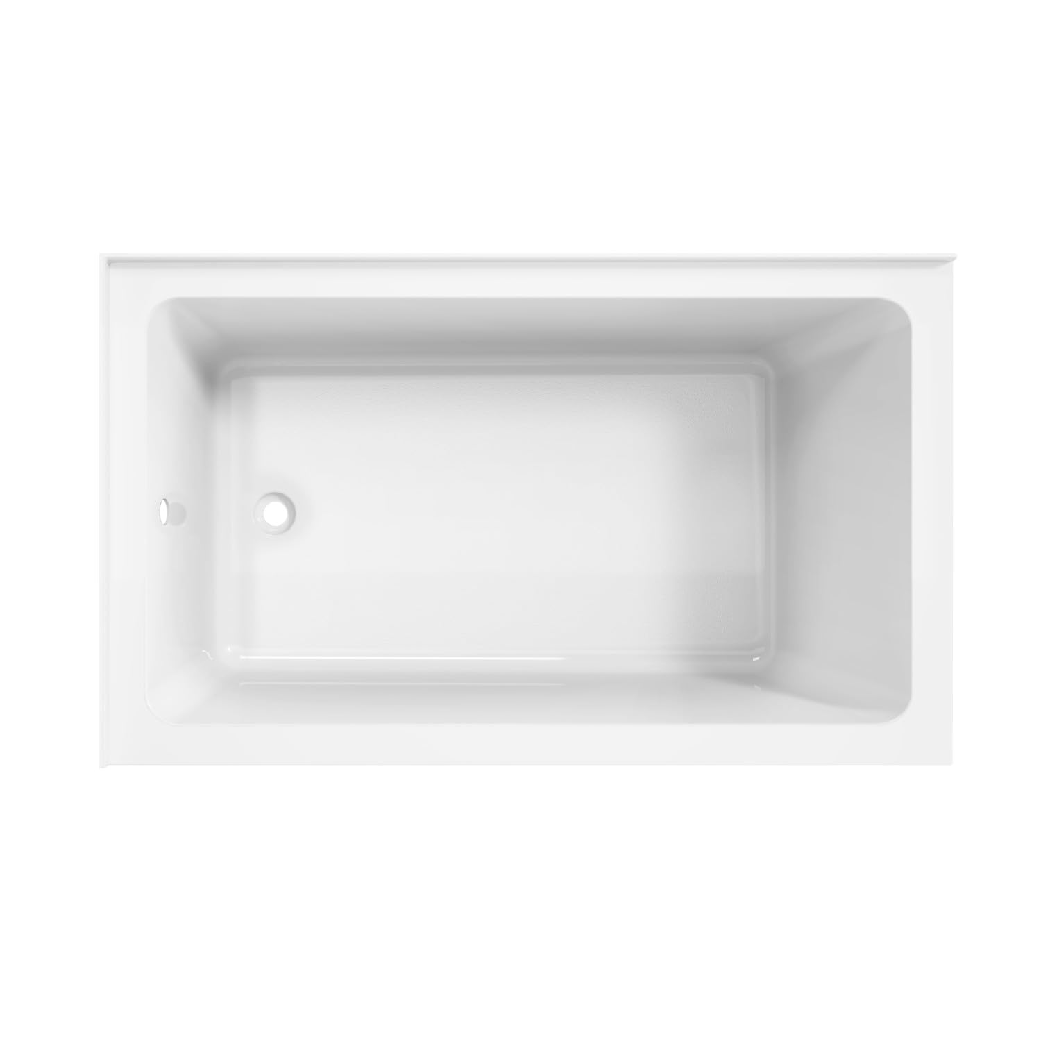 Condition photo showing New/Like New for aqua eden vtap6036l22ts 60-inch acrylic 2-wall corner alcove tub with left hand drain, white