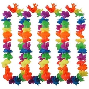 Image of Hawaiian Garland (Multicolour) Pack of 6pcs