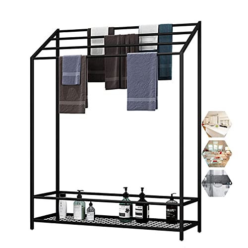 Porte-serviettes sur pied pour une salle de bain moderne et rangée - 2