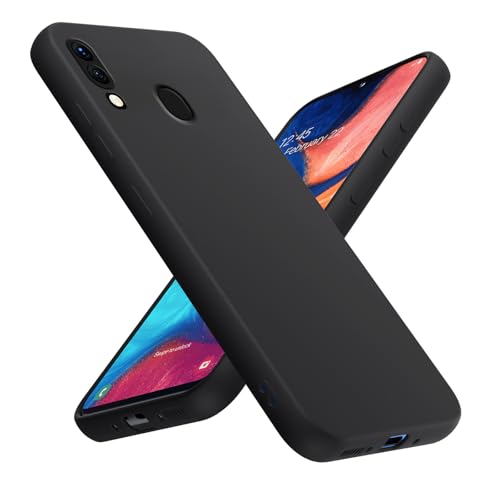 Olgary Custodia Cover per Samsung Galaxy A20e 5.8 Pollici, Ultra Sottile Morbida in Silicone TPU Anti-Graffio Antiurto Protettiva Case per Samsung A20e, Nero
