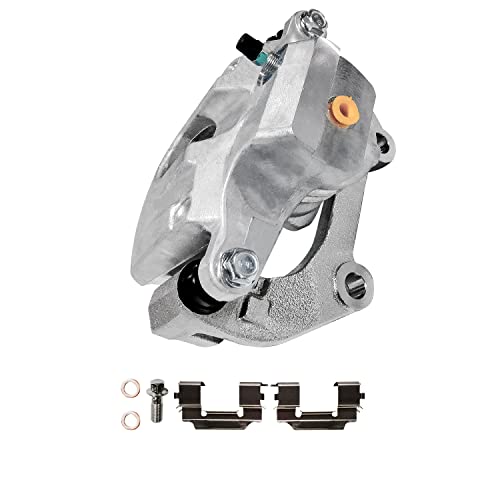 Image of Detroit Axle - Rear Right Brake Caliper Brake Pads Replacement for Trailblazer EXT SSR Envoy Rainier Ascender Bravada 9-7X - 3pc Set