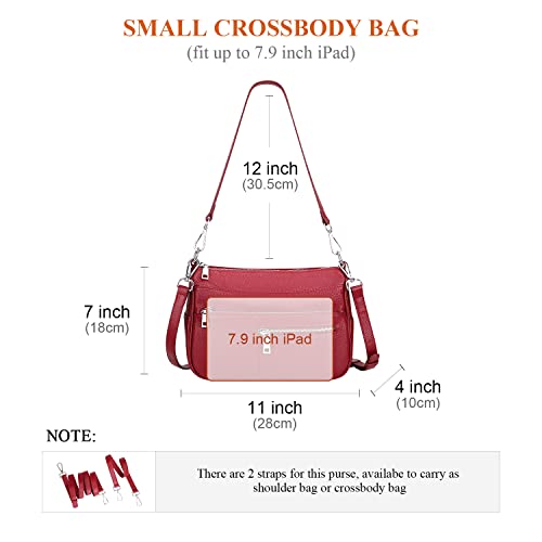 Image of Over Earth Genuine Leather Shoulder Bag Small Crossbody Handbags for Women Ladies Purse