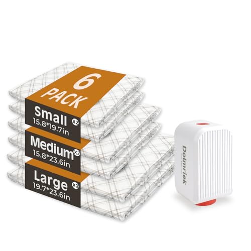 Image of 6pcs Vacuum Seal Bags for Clothing Travel, Cordless Pump, Carry-on Size Compression Packing Bags, 4000Pa Suction & 2000mAh Battery, Vacuum Storage Bags for Clothes, Luggage, Suitcase, Space Saver