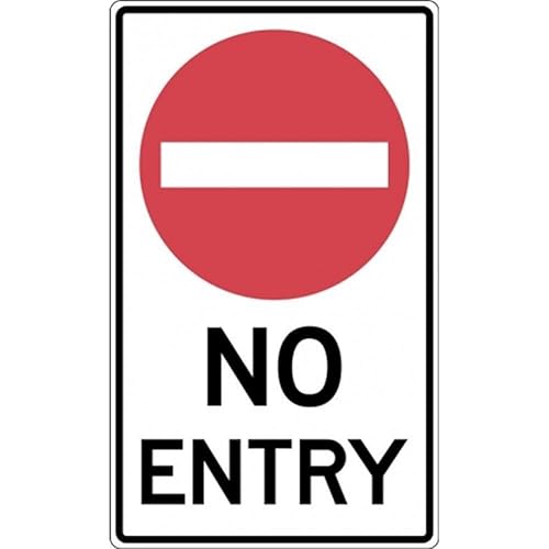 Tin sign vintage No Entry Carpark & Road Plaque Poster for Bar Pub Beer Home Garage Man Cave Wall Decor 12x8 Inch